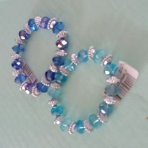 TWO stretch bracelets